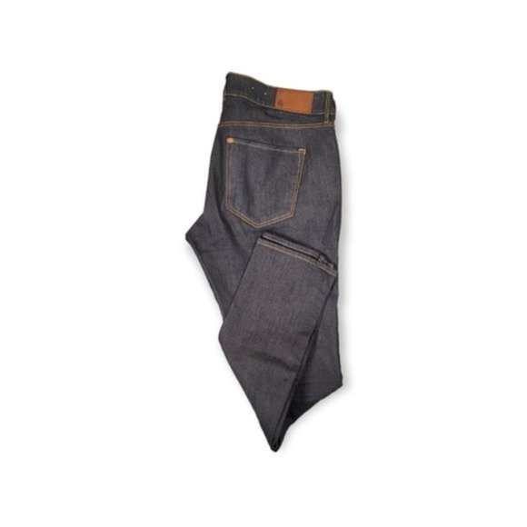 Divided By H&M Women's Dark Blue Indigo Belt Loop Fly Zip Denim Jeans Size 30 - Picture 1 of 4